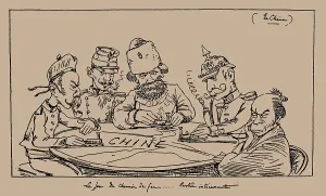 Chemin de fer (Railway) gambling game, 1898. Creator: Bigot, Georges (1860-1927)