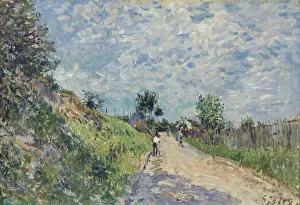 Country Landscape Prints: Chemin montant, 1870. Creator: Sisley, Alfred (1839-1899)