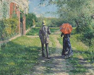 Images Dated 13th September 2019: Chemin montant, 1881. Creator: Caillebotte, Gustave (1848-1894)