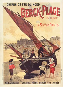 Chemins de fer du Nord. Berck-Plage, c. 1910. Creator: Tauzin, Louis (1842-1915)