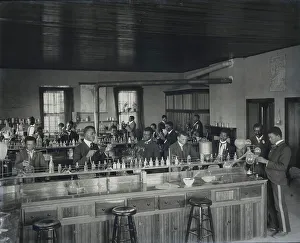 Carver George Washington Prints: Chemistry laboratory at Tuskegee Institute, c1902. Creator: Frances Benjamin Johnston