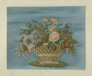 Chenille Prints: Chenille Embroidery, c. 1937. Creator: O.A. Kirby