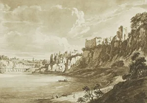 Vantage Point Prints: Chepstow Castle in Monmouth Shire, from Twelve Views in Aquatinta from Drawings taken