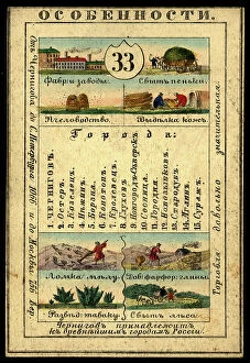 Card Collection: Chernigov Province, 1856. Creator: Unknown