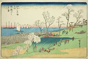 Cherry Blossom Prints: Cherry Blossoms in Full Bloom at Goten Hill (Gotenyama no hanazakari)