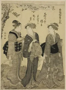 Cherry Blossoms in Spring, from the series Choicest Odes upon Flowers of the Four