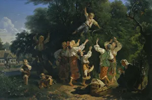Vassal Gallery: Cherry harvest in a landowners fruit garden in the Ukraine, 1858