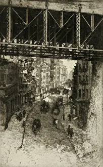 Mielatz Charles Frederick William Prints: Cherry Street, 1904. Creator: Charles Frederick William Mielatz