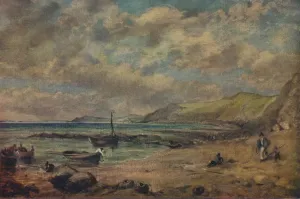 The Studio Prints: Chesil Beach, late 18th-early 19th century, (1943). Creator: John Constable
