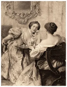 Competing Prints: The Chess Players, 1903. Artist: Samuel Melton Fisher