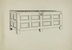 Chests Prints: Chest, 1935/1942. Creator: J.Henry Marley