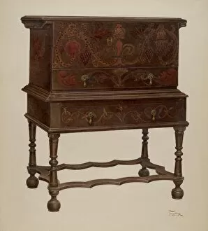 Crested Gallery: Chest, 1935 / 1942. Creator: Rolland Livingstone