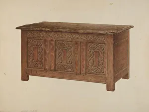 Squires Charles Prints: Chest, c. 1937. Creator: Charles Squires