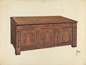 Chests Prints: Chest, c. 1937. Creator: Paul Farkas