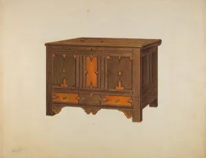 Arthur Johnson Prints: Chest, c. 1938. Creator: Arthur Johnson