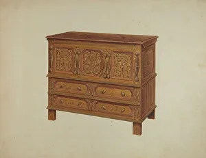 Chests Prints: Chest, c. 1938. Creator: John Dana