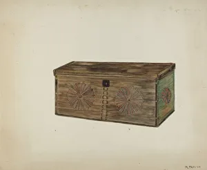 Marjery Parish Prints: Chest, c. 1938. Creator: Marjery Parish