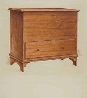 Drawer Prints: Chest with Drawer, c. 1937. Creator: Alfred H. Smith
