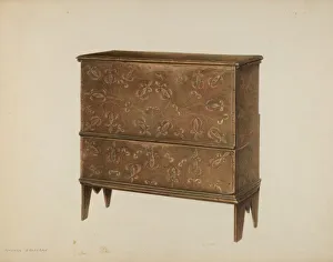 Goldberg Isadore Prints: Chest with Drawer, c. 1939. Creator: Isadore Goldberg