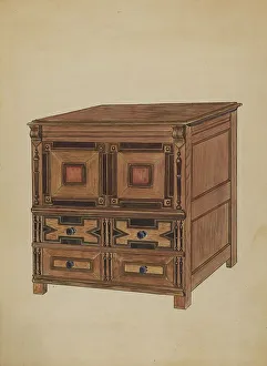 Chests Prints: Chest of Drawers, 1936. Creator: Thomas J. Eliot