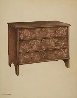 Drawers Gallery: Chest with Drawers, c. 1937. Creator: Isidore Sovensky