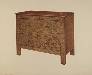 Images Dated 3rd December 2021: Chest of Drawers, c. 1938. Creator: Charles Squires