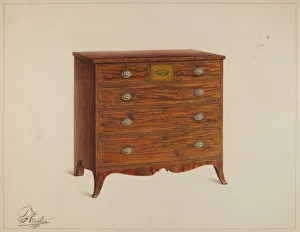 Ferdinand Cartier Prints: Chest of Drawers, c. 1938. Creator: Ferdinand Cartier