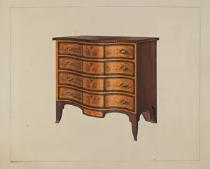 Chest of Drawers, c. 1938. Creator: M. Rosenshield-von-Paulin Chest of Drawers, c. 1938. Creator: M. Rosenshield-von-Paulin