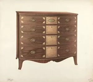Storage Collection: Chest of Drawers, c. 1939. Creator: Ferdinand Cartier