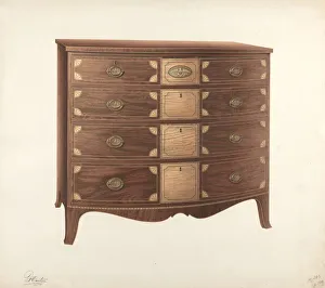 Ferdinand Cartier Prints: Chest of Drawers, c. 1939. Creator: Ferdinand Cartier