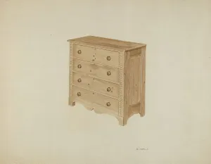 Brennan Joe Prints: Chest of Drawers, c. 1939. Creator: Joe Brennan