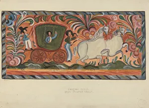 Chest of Native Pine Painted in Oil, 1935 / 1942. Creator: E. Boyd