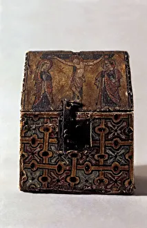 Episcopal Museum Prints: Chest - Sacrarium, made in polychromed wood