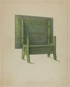 Chest-Settee-Table-Comb, c. 1936 Creator: Franklin C. Moyan