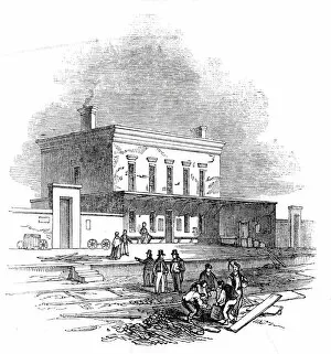 Train Station Gallery: Chesterford Station, 1845. Creator: Unknown