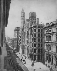 Tram Line Prints: Chestnut Street, Philadelphia, c1897. Creator: Unknown