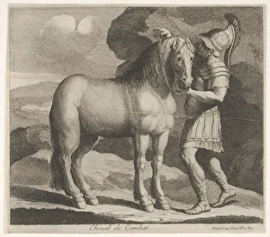 Fils Prints: Cheval de Combat. Creator: Charles Errard le fils