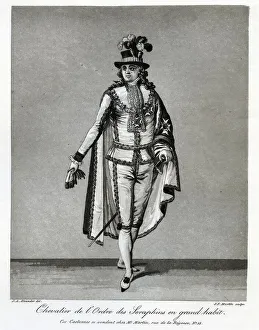 Order Of Chivalry Prints: Chevalier de l'Ordre des Seraphins en grand habit