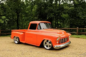 Chevrolet Model 3a Truck 1957 Prints: Chevrolet Model 3A Truck 1957. Artist: Simon Clay