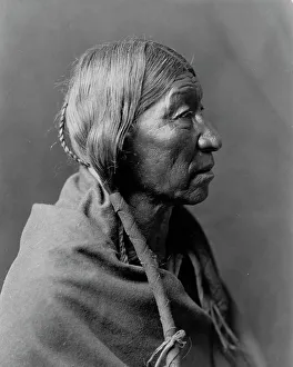 Cheyenne Prints: Cheyenne profile, c1910. Creator: Edward Sheriff Curtis