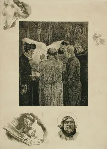 Cistercian Prints: Chez les Trappistes, 1891. Creator: Félicien Rops