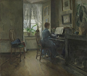 Open Window Prints: Chez moi, 1887. Creator: Harriet Backer