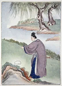 Edward Tc Prints: Chia Tzu-Lung finds the stone belonging to Mr Chen the alchemist, 1922