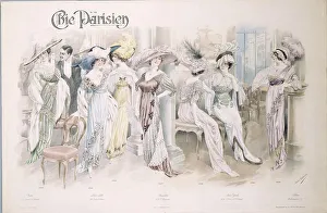Chic Parisien. Fashion plate, 1910s