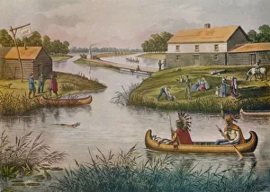 Raoul Prints: Chicago in 1833, c1930 (1933). Artist: Raoul Varin