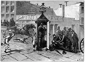 Images Dated 31st January 2006: Chicago police telephone box, 1886