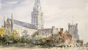 Chichester Prints: Chichester Cathedral, Sussex, c1796-1837. Artist: John Constable