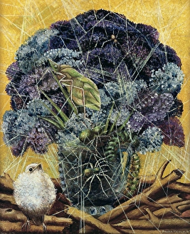 Mexican Prints: The Chick, 1945. Creator: Frida Kahlo