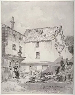 Disrepair Gallery: Chick Lane, City of London, 1825. Artist: Robert Blemmell Schnebbelie