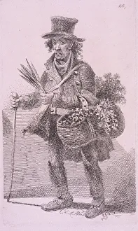 John Thomas Prints: Chick-Weed, Cries of London, 1819 Artist: John Thomas Smith